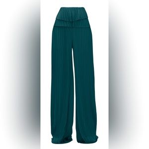 Andrea Imayah - Linea green pleated pants (brand new)